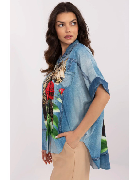 Chemise manche longue model 210971 Italy Moda