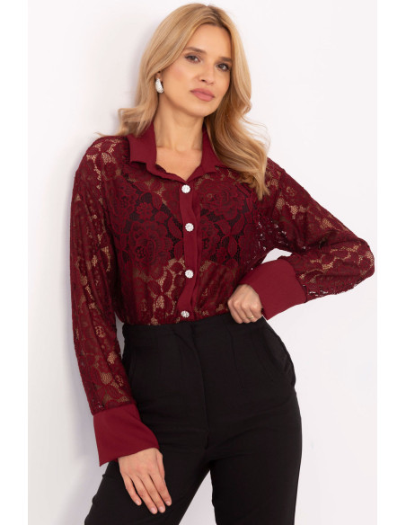 Chemise manche longue model 204971 Italy Moda