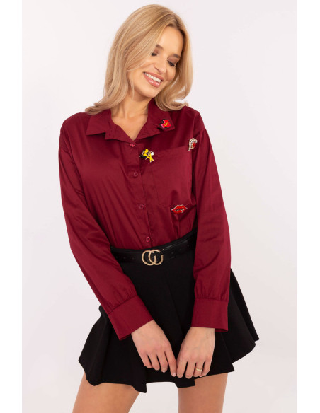 Chemise manche longue model 204357 Italy Moda