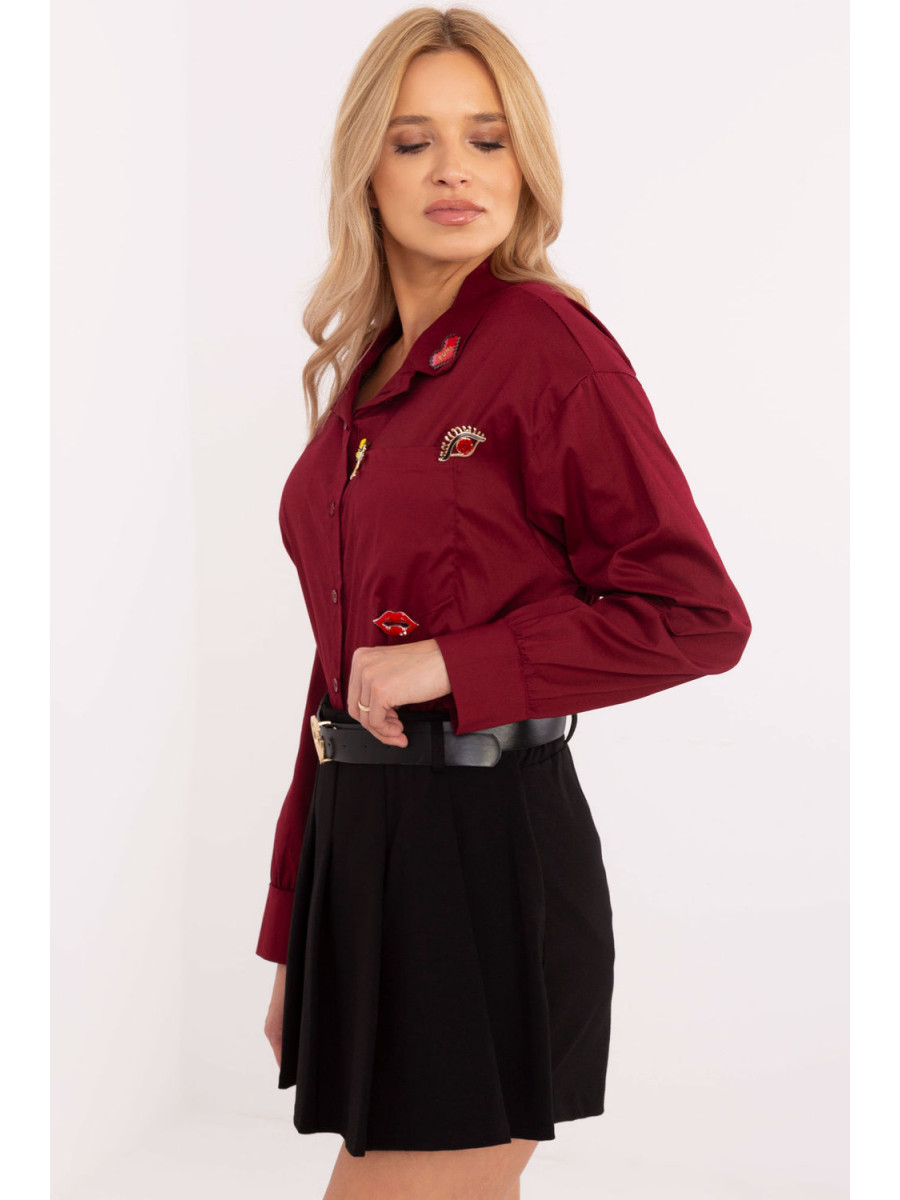 Chemise manche longue model 204357 Italy Moda