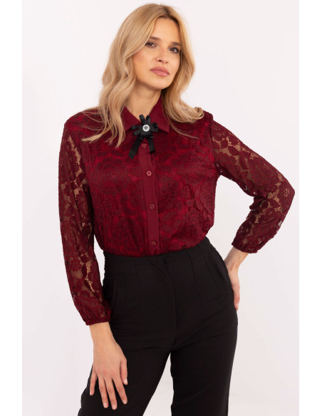 Chemise manche longue model 204980 Italy Moda
