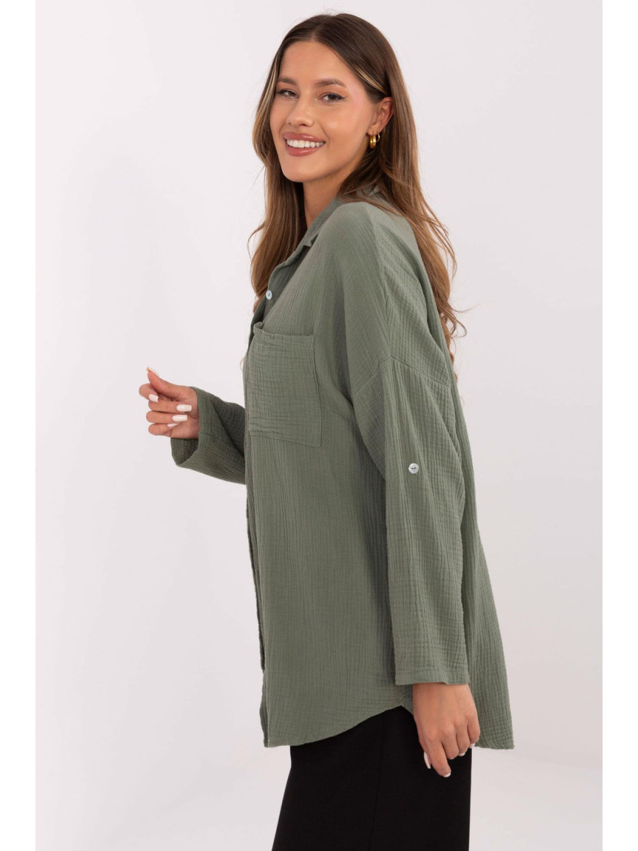 Chemise manche longue model 210009 Italy Moda