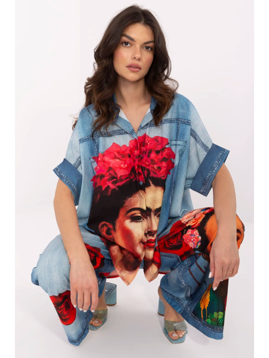 Chemise manche courte model 210032 Italy Moda