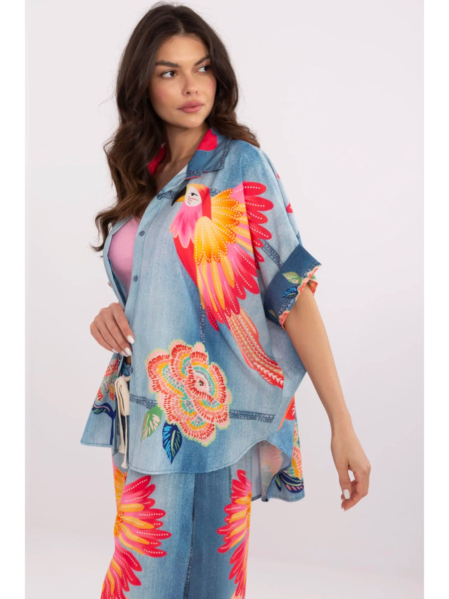 Chemise manche courte model 210033 Italy Moda