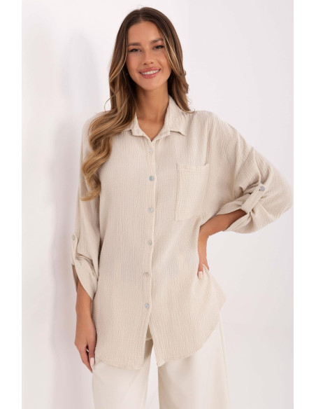 Chemise manche longue model 210011 Italy Moda