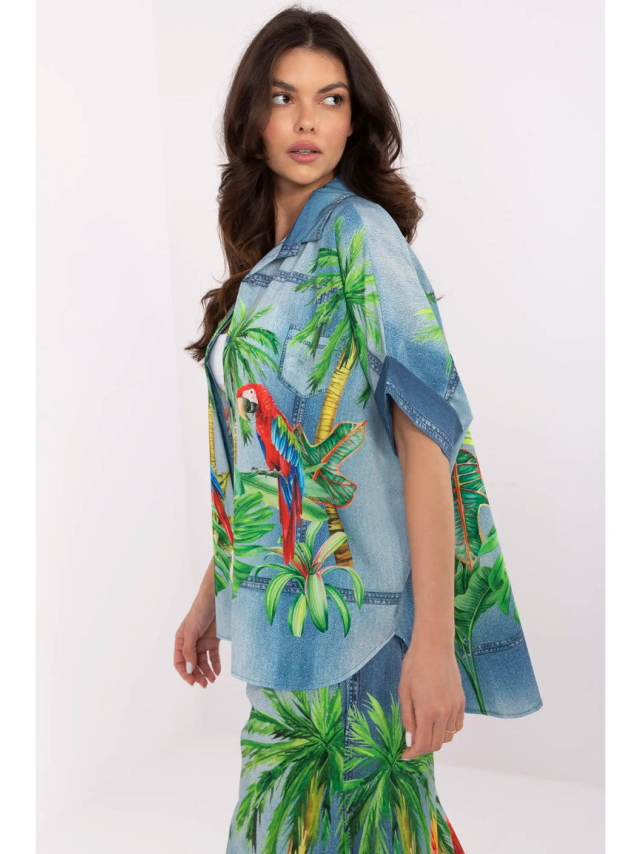 Chemise manche courte model 210034 Italy Moda