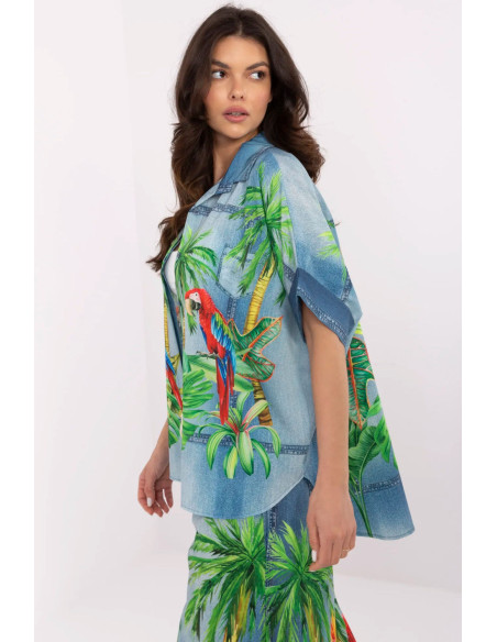 Chemise manche courte model 210034 Italy Moda