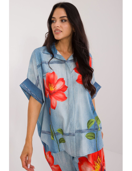 Chemise manche courte model 198386 Italy Moda