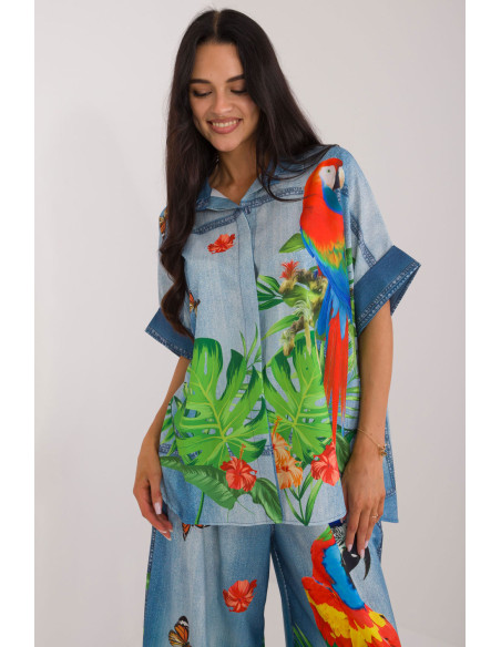Chemise manche courte model 198371 Italy Moda