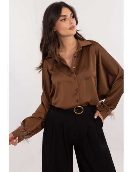 Chemise manche longue model 203104 Italy Moda