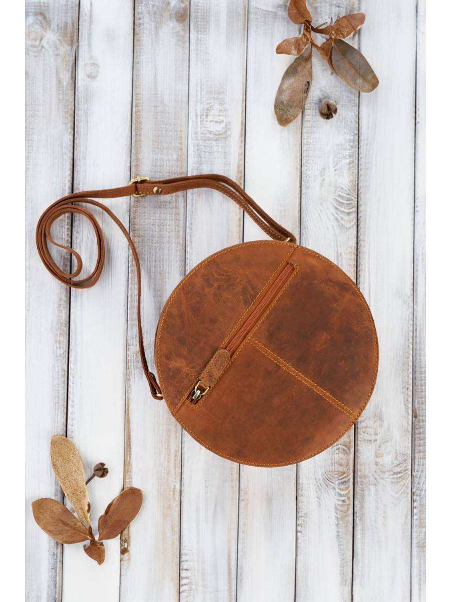 Sac en cuir naturel model 191522 Galanter