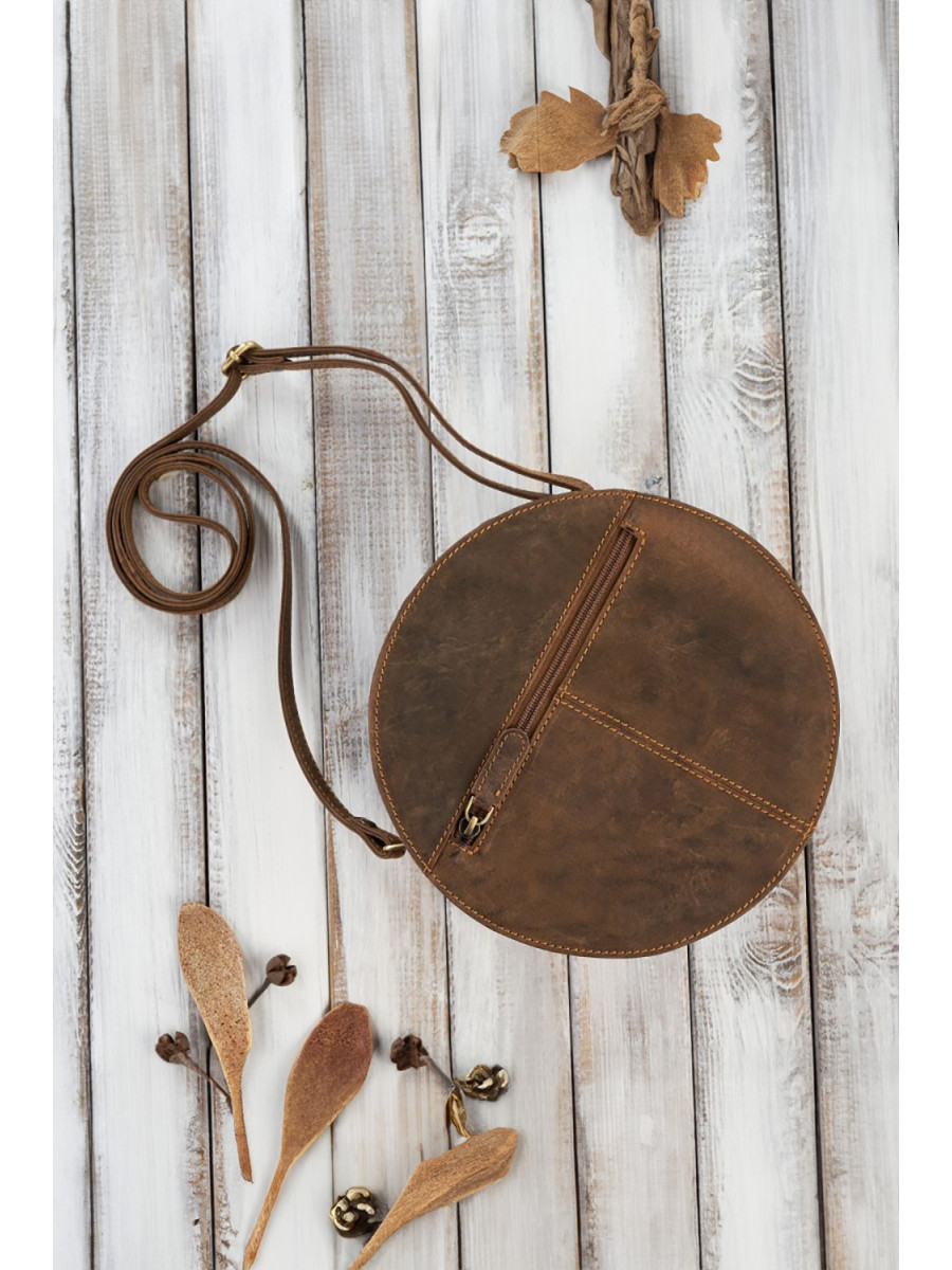 Sac en cuir naturel model 191523 Galanter