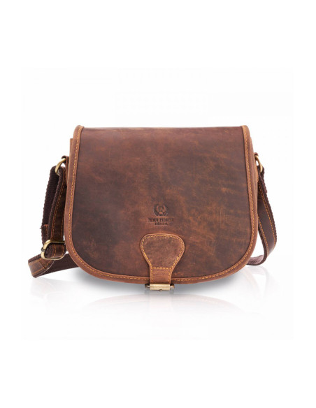 Sac en cuir naturel model 173195 Galanter