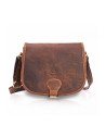Sac en cuir naturel model 173195 Galanter