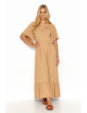 Robe de jour model 193212 Makadamia