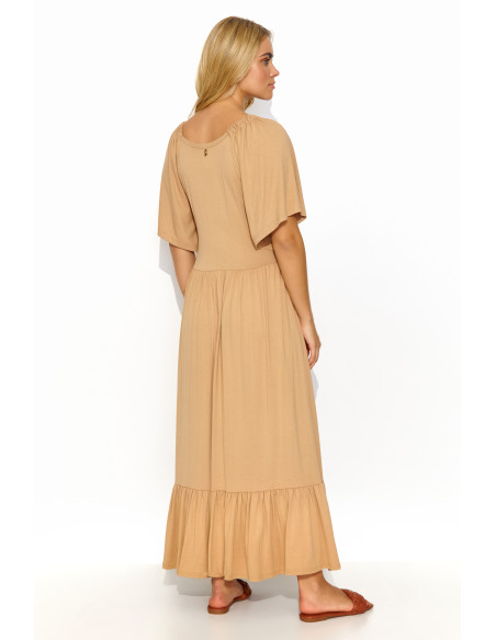Robe de jour model 193212 Makadamia