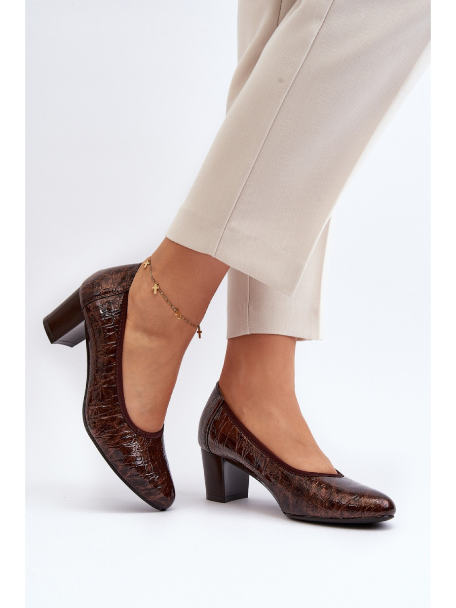 Escarpins talon large model 192918 Step in style