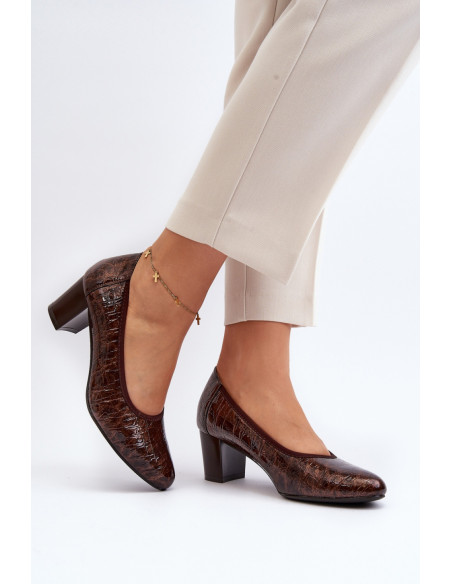 Escarpins talon large model 192918 Step in style
