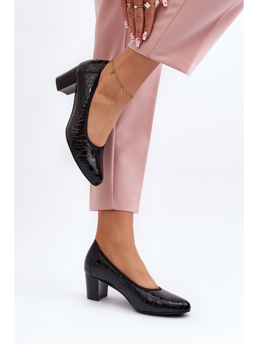 Escarpins talon large model 192919 Step in style