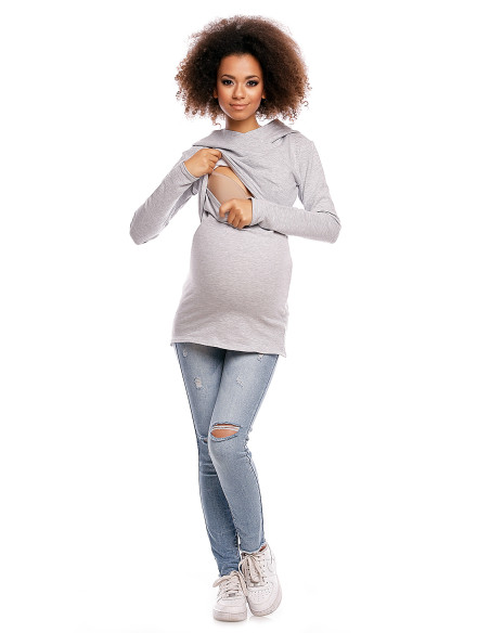 Sweatshirt grossesse model 84459 PeeKaBoo
