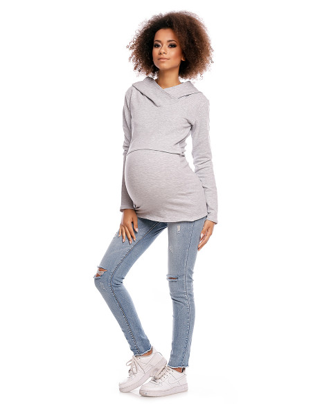 Sweatshirt grossesse model 84459 PeeKaBoo