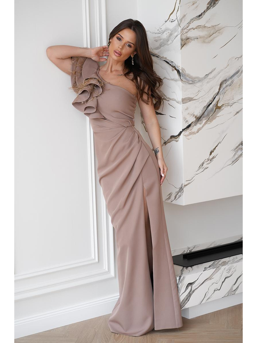 Robe longue model 197546 Bicotone