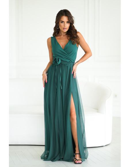 Robe longue model 199326 Bicotone