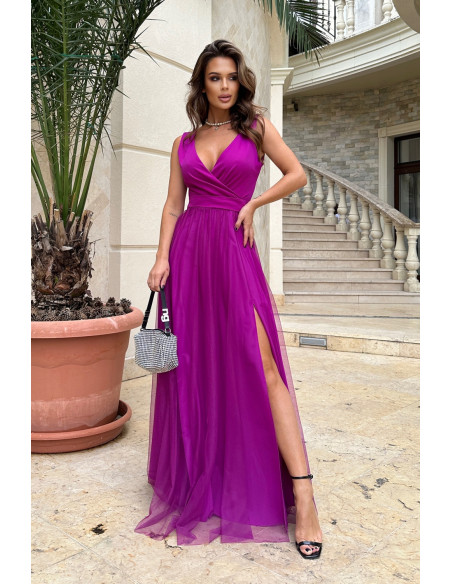 Robe longue model 192639 Bicotone