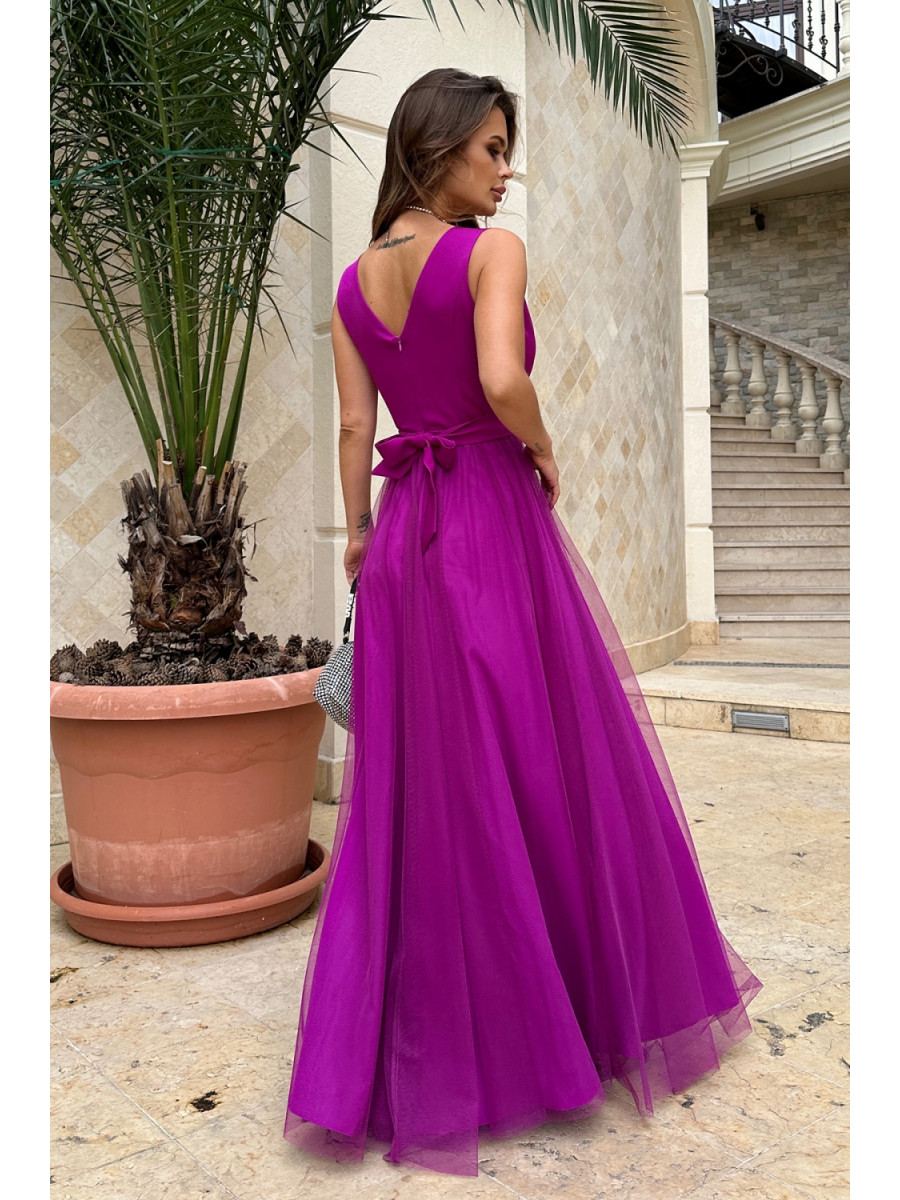 Robe longue model 192639 Bicotone