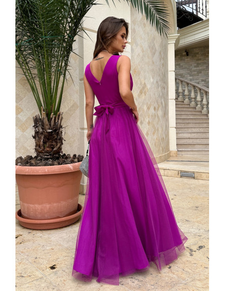 Robe longue model 192639 Bicotone