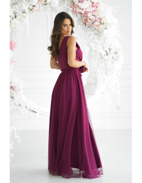 Robe longue model 199327 Bicotone