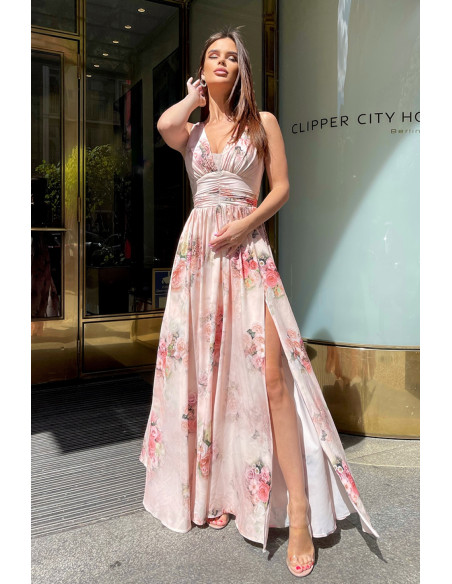 Robe longue model 167876 Bicotone