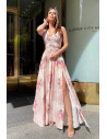 Robe longue model 167876 Bicotone