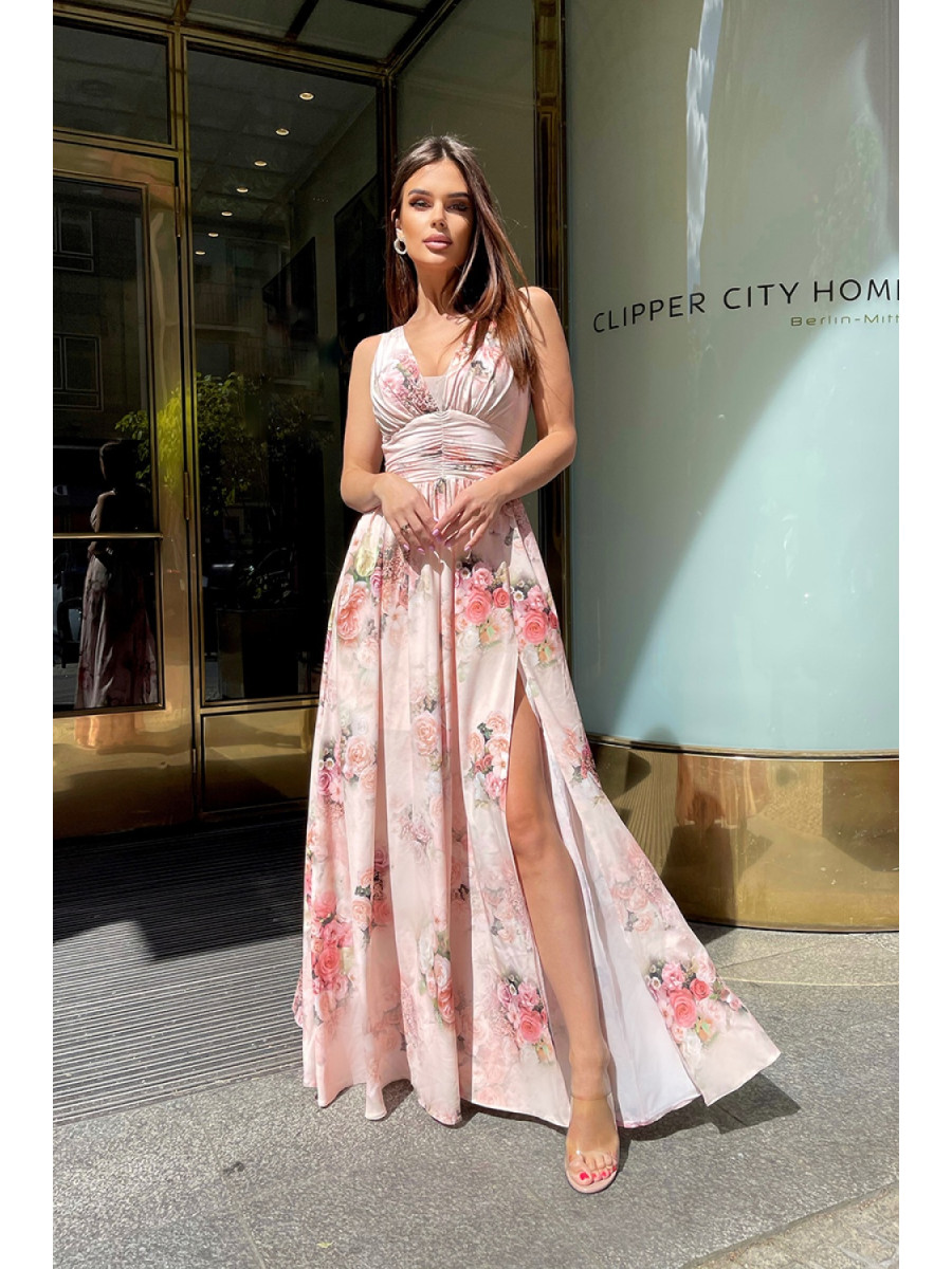 Robe longue model 167876 Bicotone