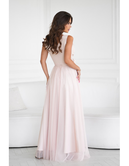Robe longue model 199328 Bicotone