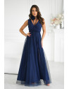 Robe longue model 199330 Bicotone