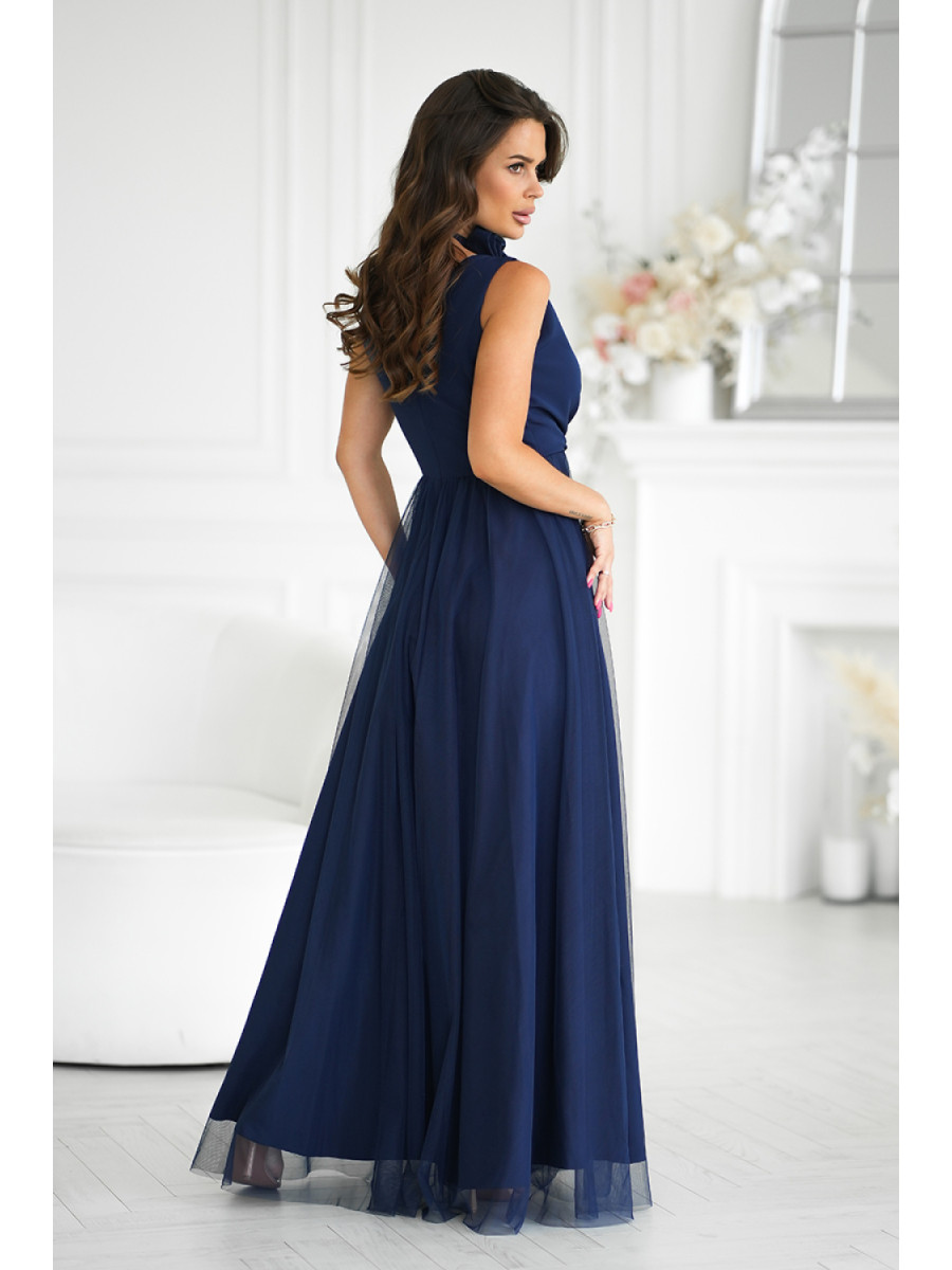 Robe longue model 199330 Bicotone
