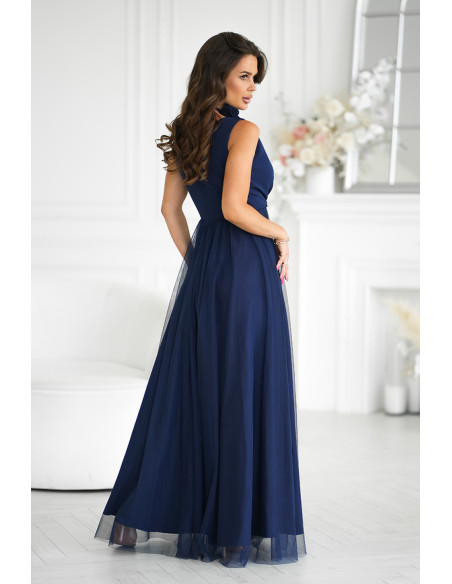 Robe longue model 199330 Bicotone