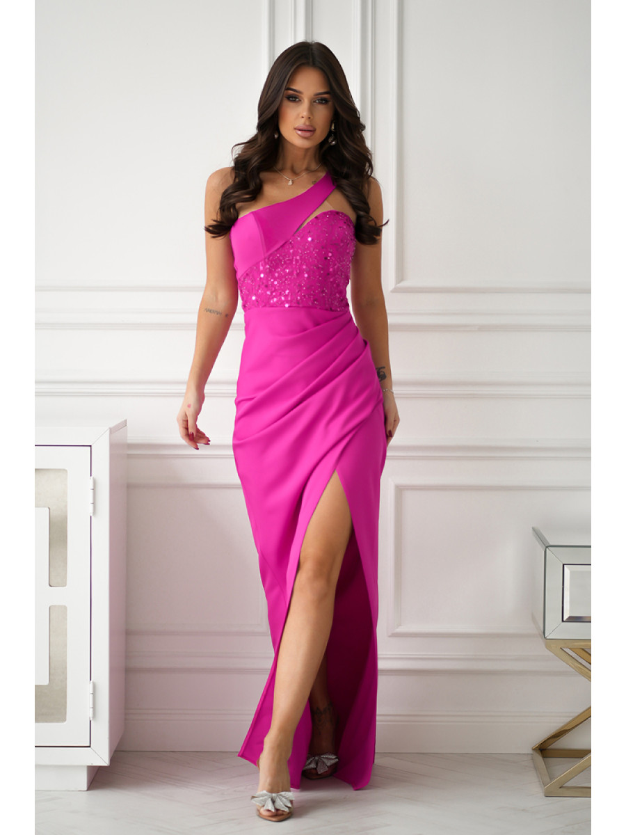 Robe longue model 203926 Bicotone