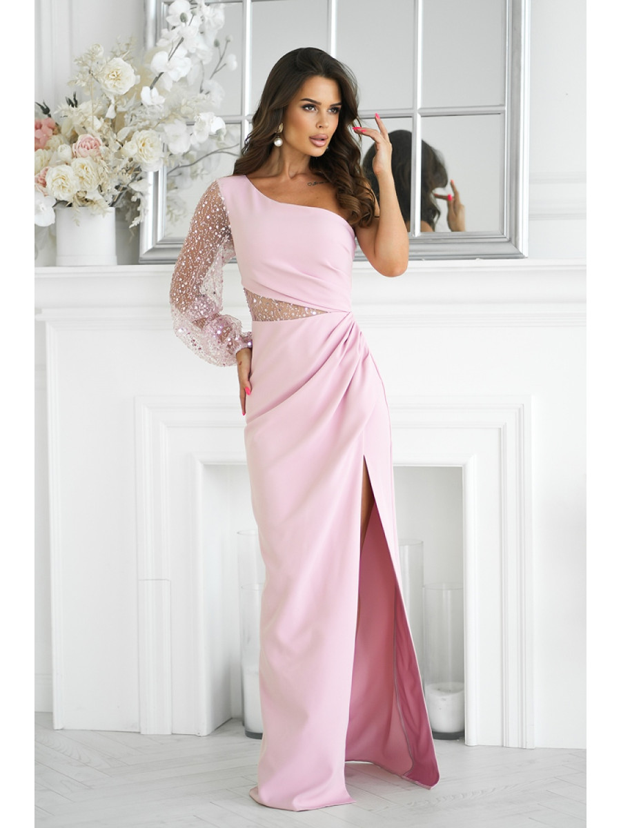 Robe longue model 198818 Bicotone
