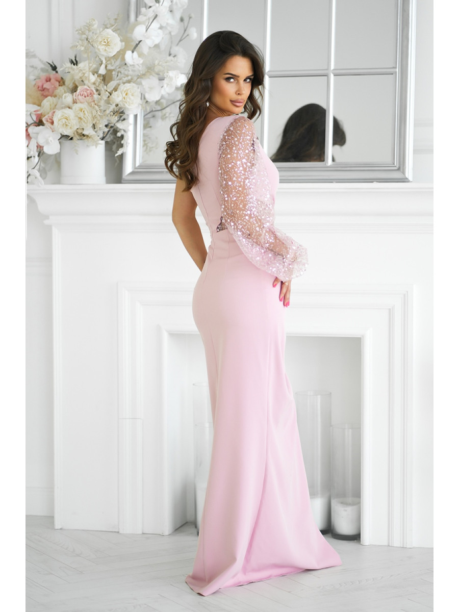 Robe longue model 198818 Bicotone