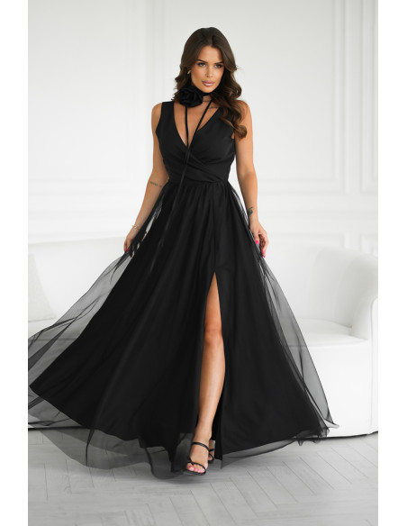 Robe longue model 199332 Bicotone