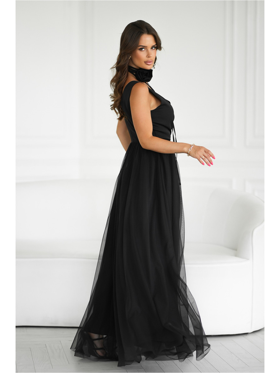 Robe longue model 199332 Bicotone