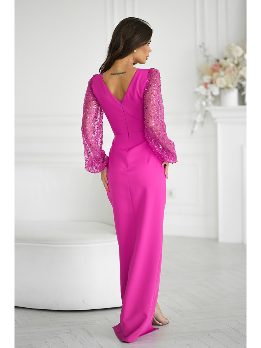 Robe longue model 199012 Bicotone