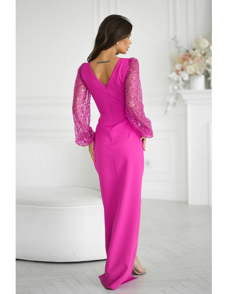 Robe longue model 199012 Bicotone