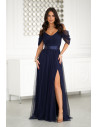 Robe longue model 203757 Bicotone