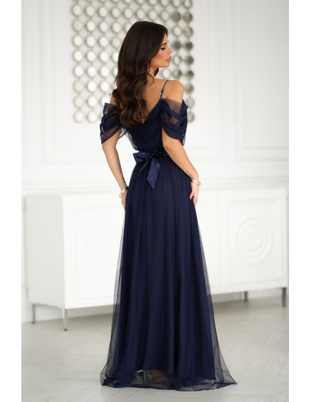 Robe longue model 203757 Bicotone