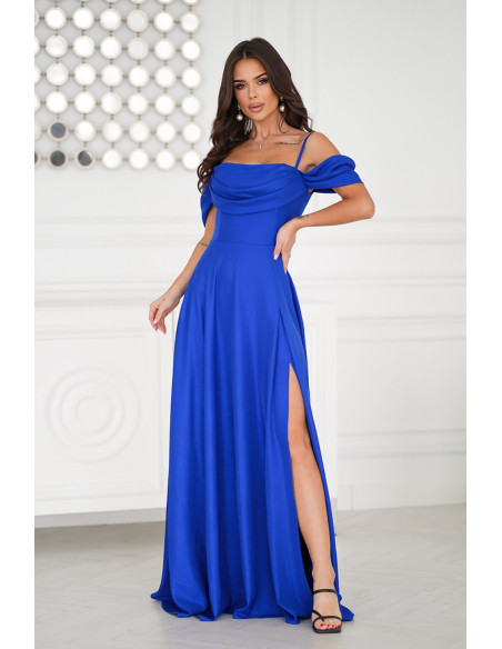 Robe longue model 208531 Bicotone