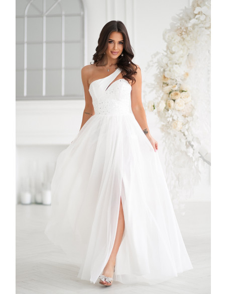 Robe longue model 208532 Bicotone