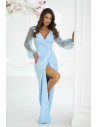 Robe longue model 198906 Bicotone